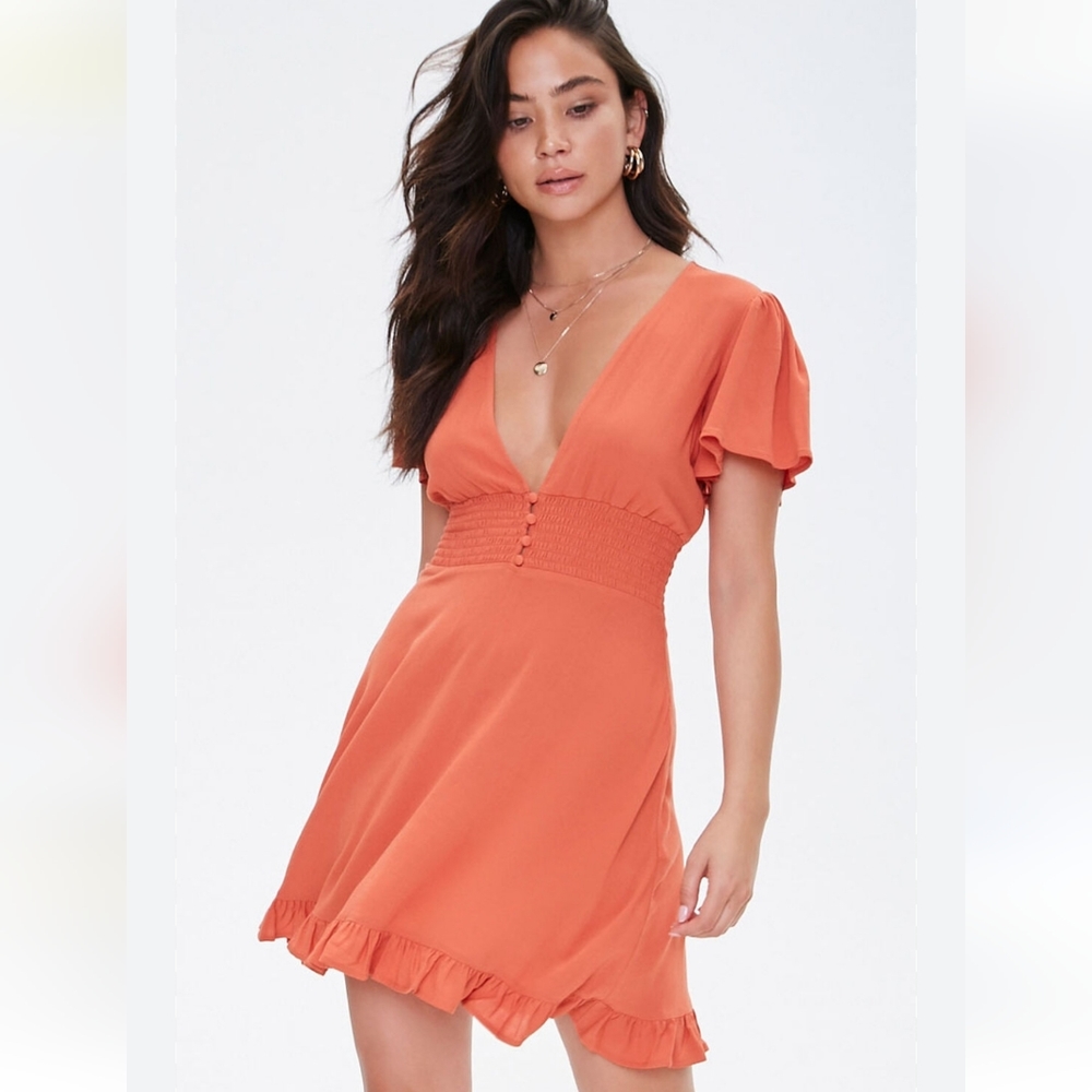 Forever 21 Butterly Sleeve Mini Dress